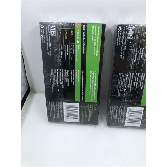 2- FUJI 6 Hour, NEW Blank VHS Tapes Lot Of 2 T-120 Sealed - Picture 7 of 13